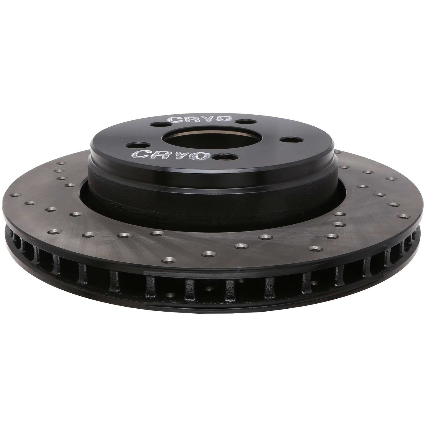 StopTech Sport Cryo Cross Drilled Brake Rotor; Front Right