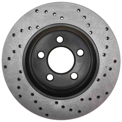 StopTech Sport Cryo Cross Drilled Brake Rotor; Front Right