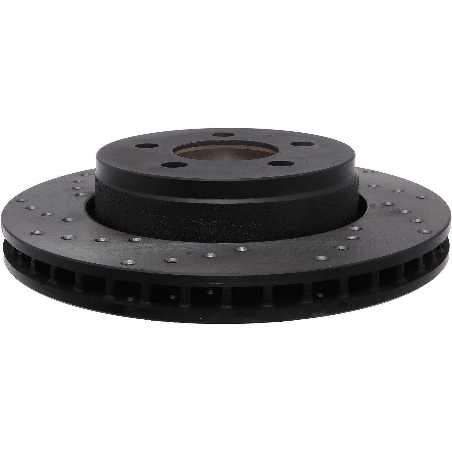 StopTech Sport Cross Drilled Brake Rotor; Front Right