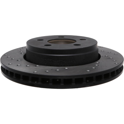 StopTech Sport Cross Drilled Brake Rotor; Front Right