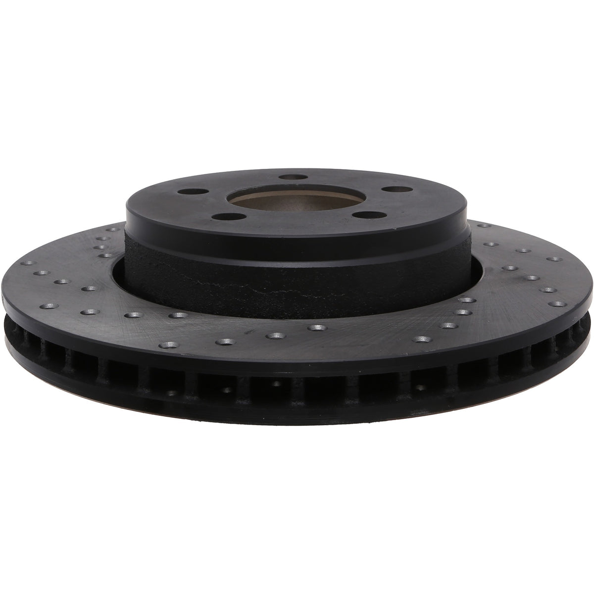 StopTech Sport Cross Drilled Brake Rotor; Front Right