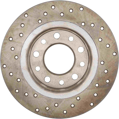 StopTech Sport Cryo Cross Drilled Brake Rotor; Rear Left