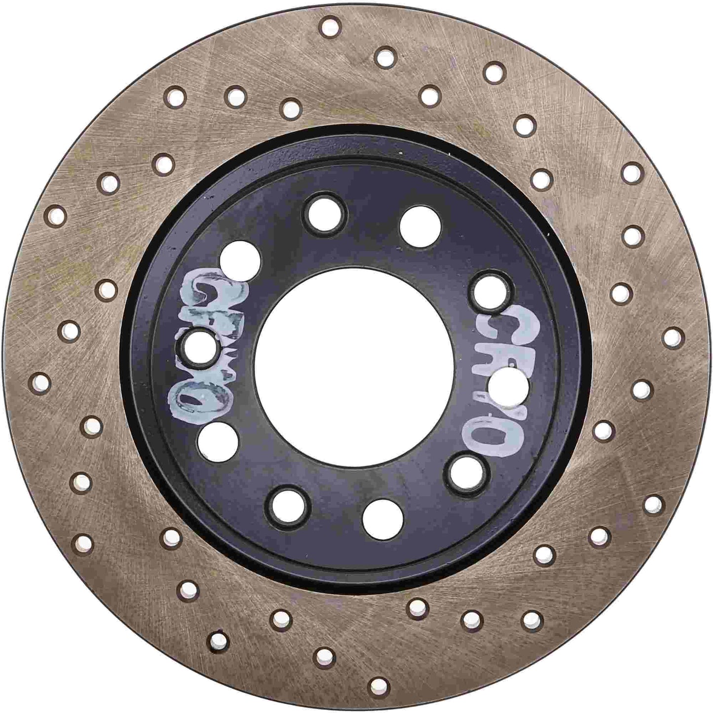StopTech Sport Cryo Cross Drilled Brake Rotor; Rear Left
