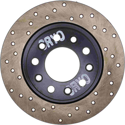 StopTech Sport Cryo Cross Drilled Brake Rotor; Rear Right