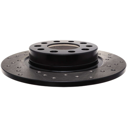 StopTech Sport Cross Drilled Brake Rotor; Rear Left