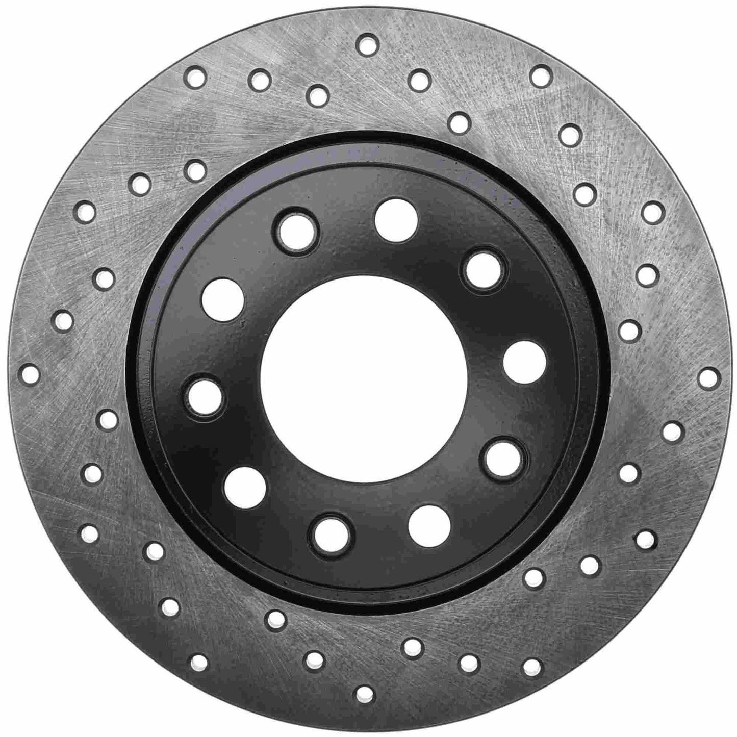 StopTech Sport Cross Drilled Brake Rotor; Rear Left