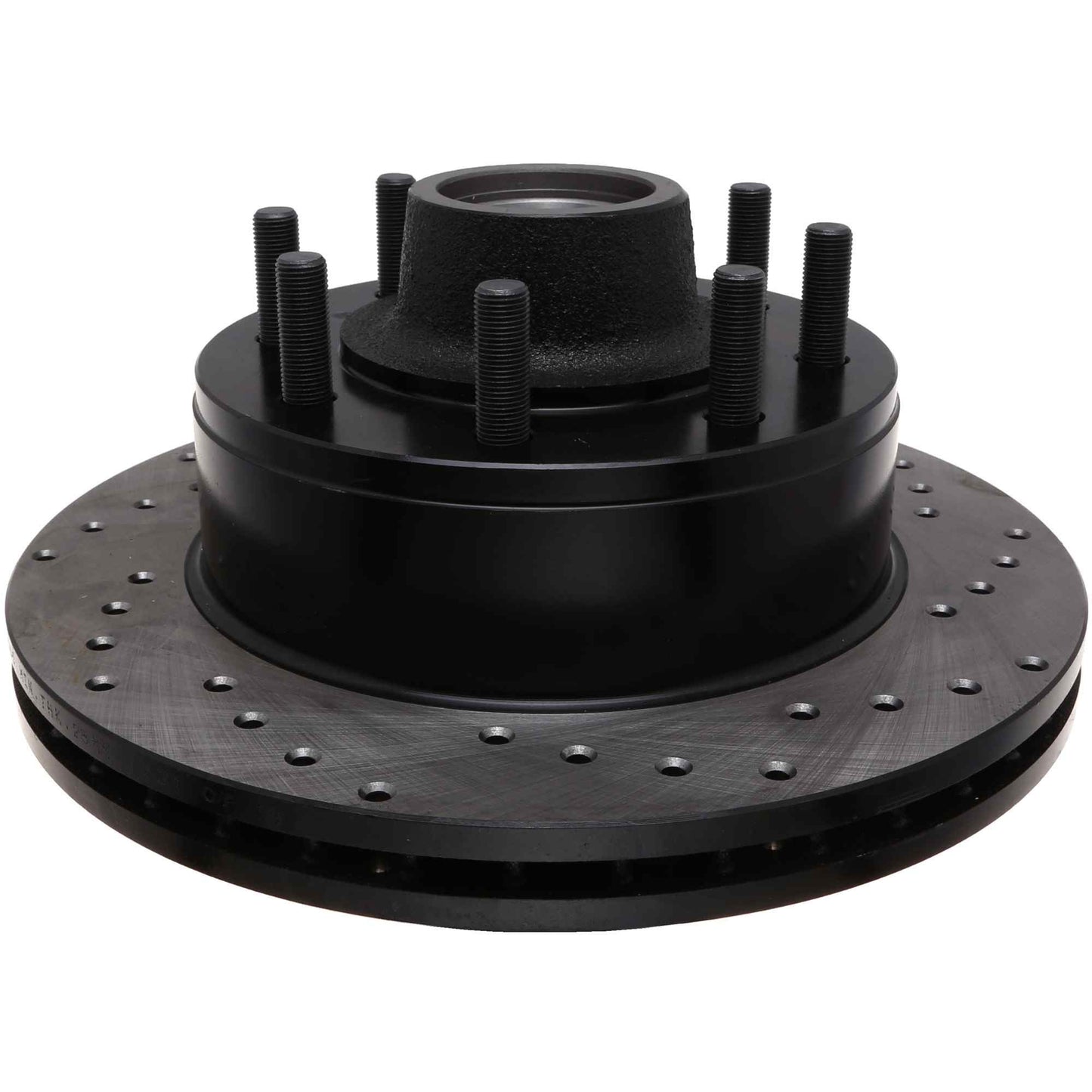 StopTech Sport Cross Drilled Brake Rotor; Front Left