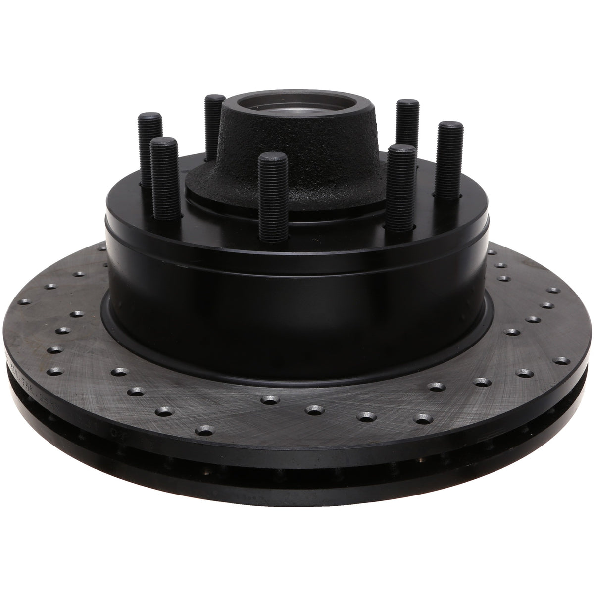 StopTech Sport Cross Drilled Brake Rotor; Front Left