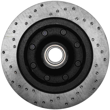 StopTech Sport Cross Drilled Brake Rotor; Front Left
