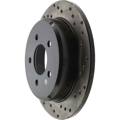 StopTech Sport Cryo Cross Drilled Brake Rotor; Rear Left