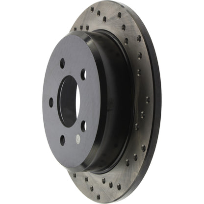 StopTech Sport Cryo Cross Drilled Brake Rotor; Rear Left