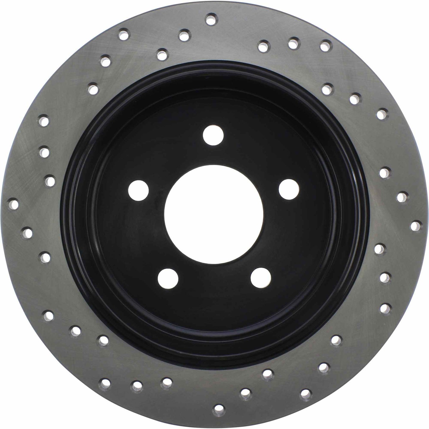 StopTech Sport Cross Drilled Brake Rotor; Rear Left