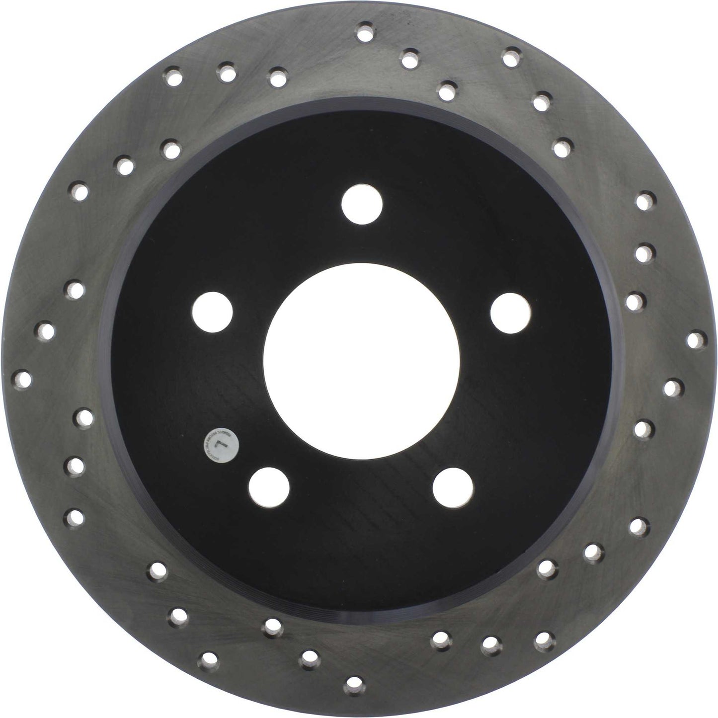 StopTech Sport Cross Drilled Brake Rotor; Rear Left