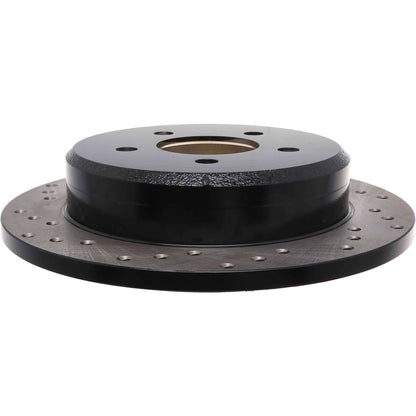 StopTech Sport Cross Drilled Brake Rotor; Rear Right
