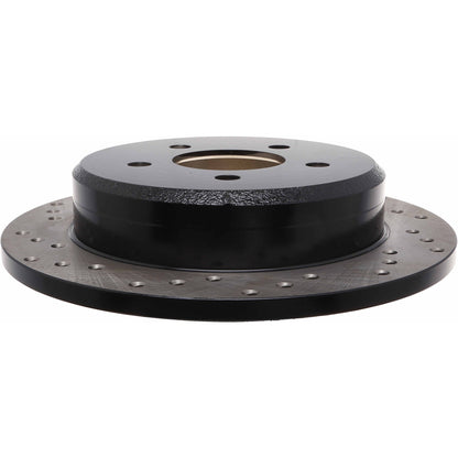 StopTech Sport Cross Drilled Brake Rotor; Rear Right