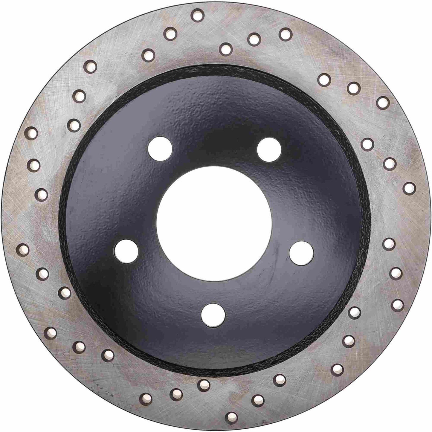 StopTech Sport Cross Drilled Brake Rotor; Rear Right