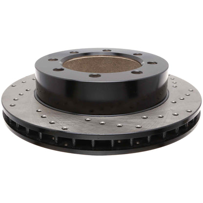 StopTech  Sport Cross Drilled Brake Rotor; Front Left