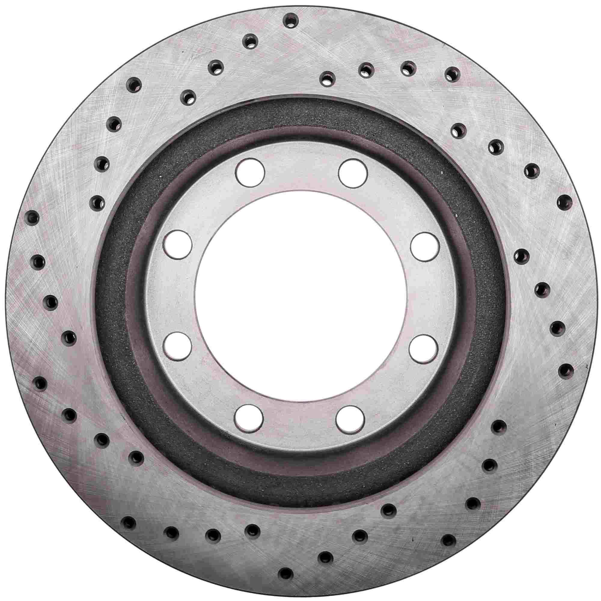 StopTech  Sport Cross Drilled Brake Rotor; Front Left