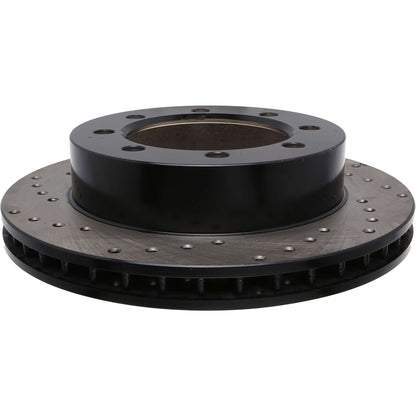 StopTech Sport Cross Drilled Brake Rotor; Front Right