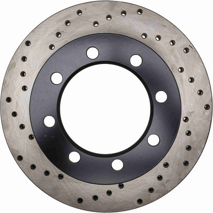 StopTech Sport Cross Drilled Brake Rotor; Front Right