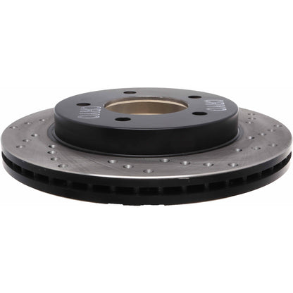 StopTech Sport Cryo Cross Drilled Brake Rotor; Front Left
