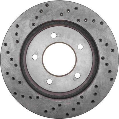 StopTech Sport Cryo Cross Drilled Brake Rotor; Front Left