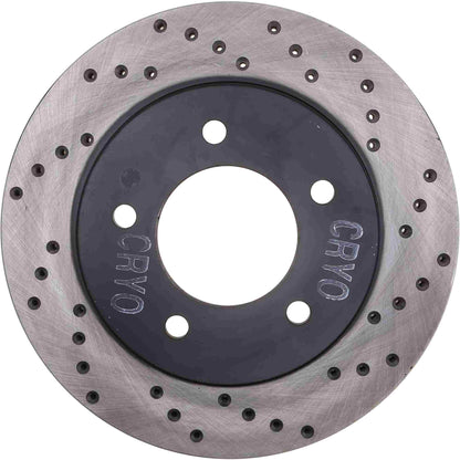 StopTech Sport Cryo Cross Drilled Brake Rotor; Front Left