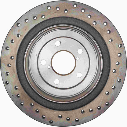StopTech Sport Cryo Cross Drilled Brake Rotor; Front Right