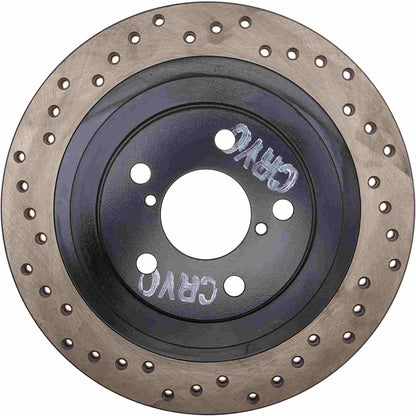 StopTech Sport Cryo Cross Drilled Brake Rotor; Front Right