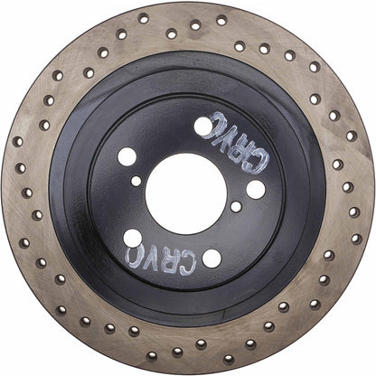 StopTech Sport Cryo Cross Drilled Brake Rotor; Front Right