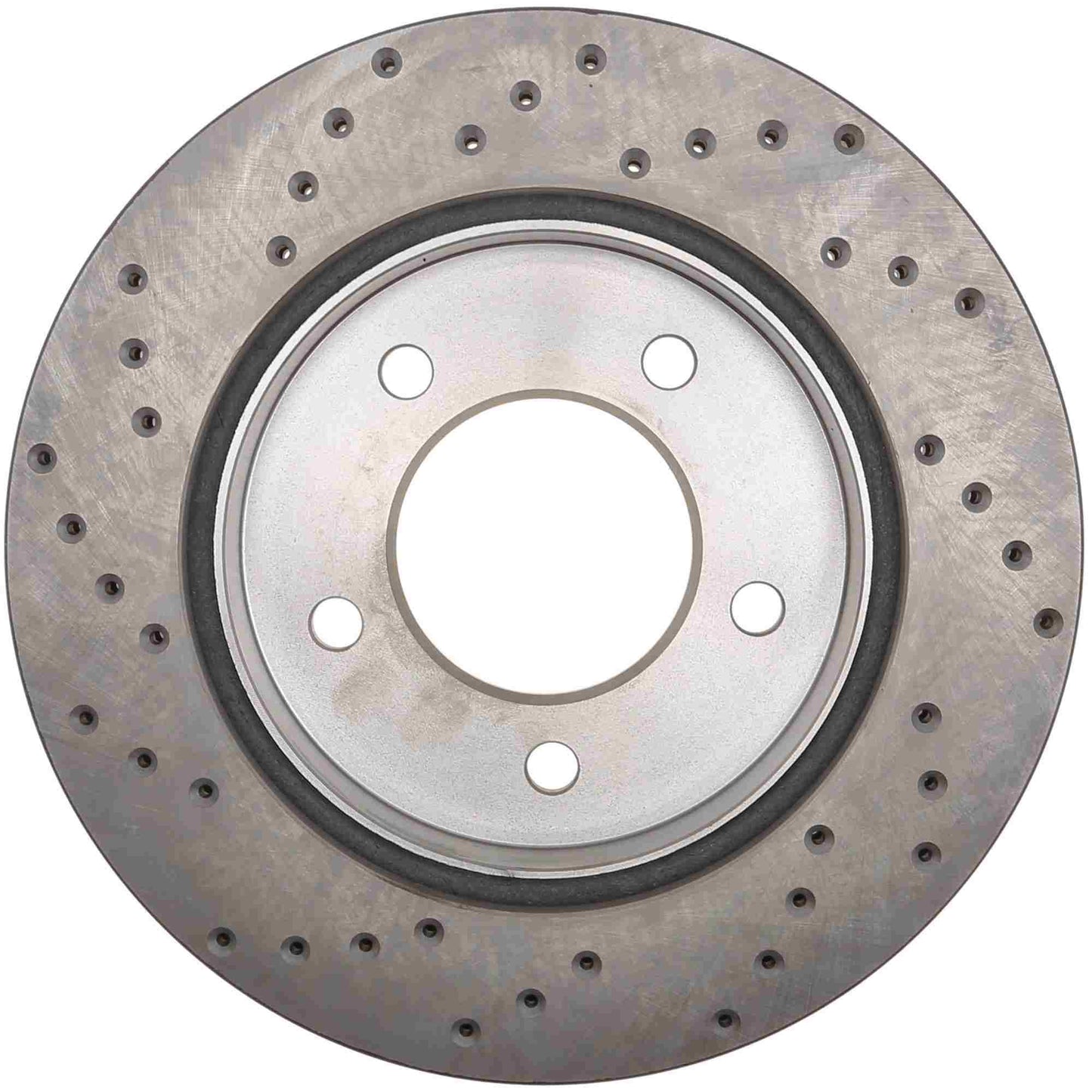 StopTech  Sport Cross Drilled Brake Rotor; Front Left