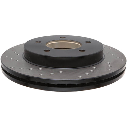 StopTech Sport Cross Drilled Brake Rotor; Front Right