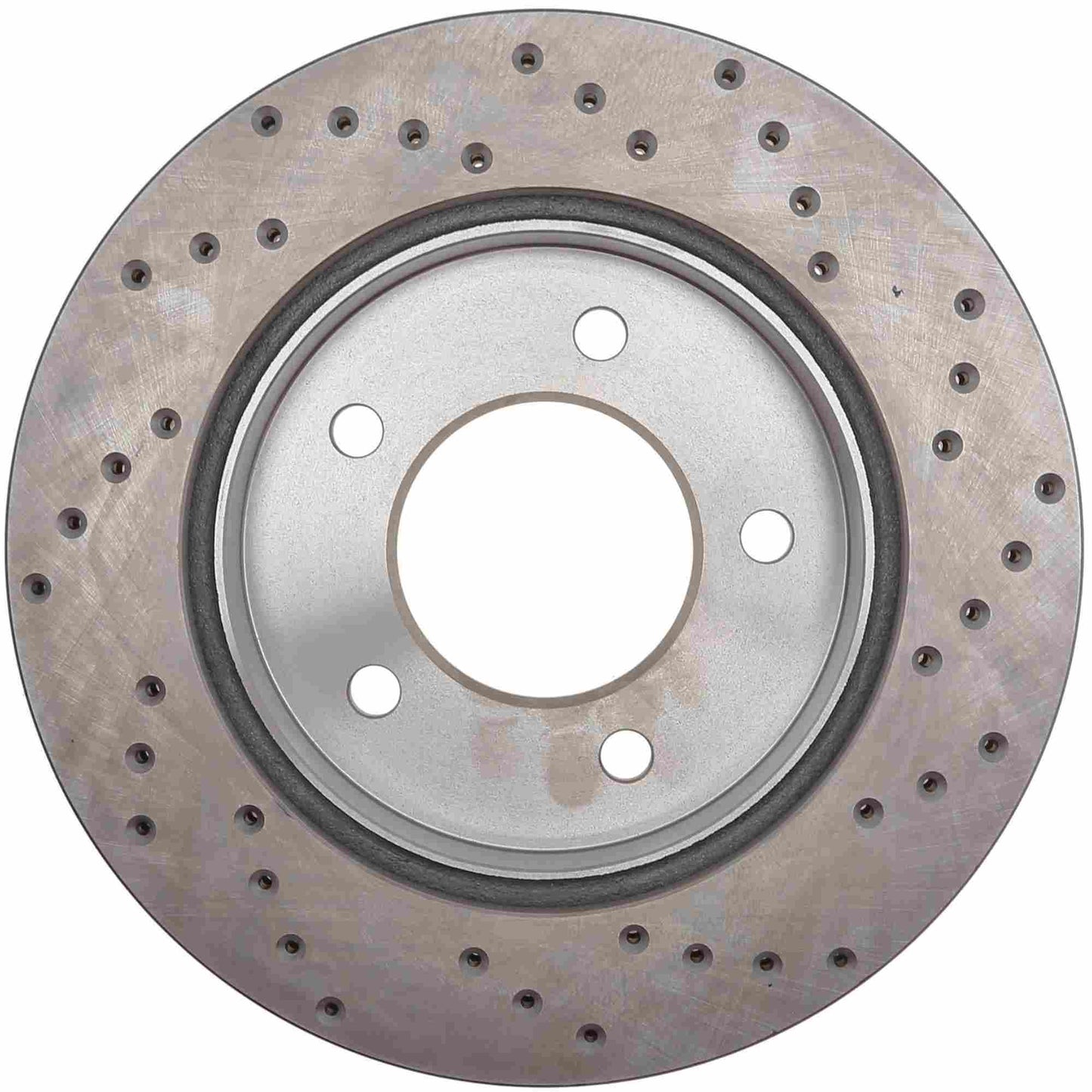 StopTech Sport Cross Drilled Brake Rotor; Front Right