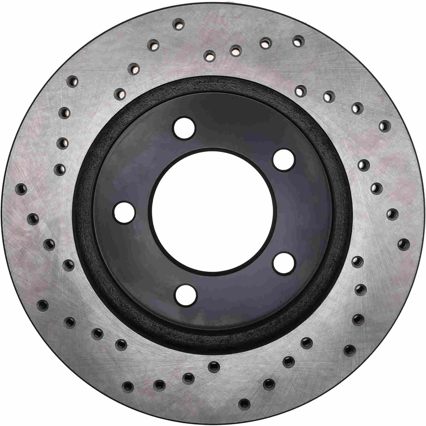 StopTech Sport Cross Drilled Brake Rotor; Front Left