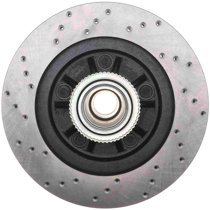 StopTech Sport Cryo Cross Drilled Brake Rotor; Front Left