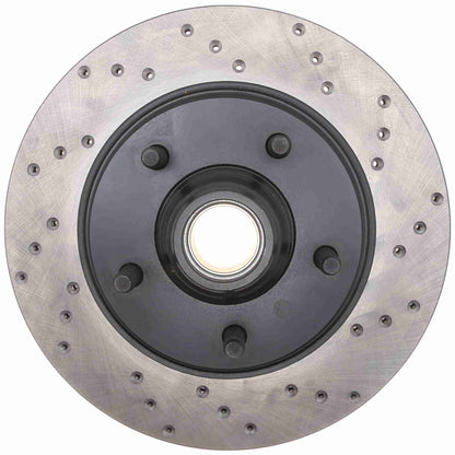 StopTech Sport Cryo Cross Drilled Brake Rotor; Front Left