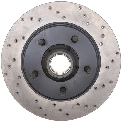 StopTech Sport Cryo Cross Drilled Brake Rotor; Front Left