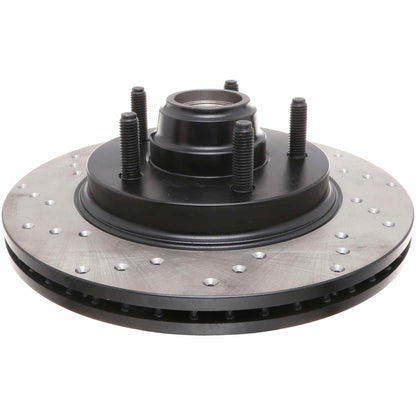 StopTech Sport Cryo Cross Drilled Brake Rotor; Front Right