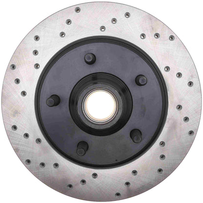 StopTech Sport Cryo Cross Drilled Brake Rotor; Front Right