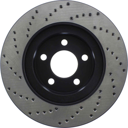 StopTech Sport Cryo Cross Drilled Brake Rotor; Front Left