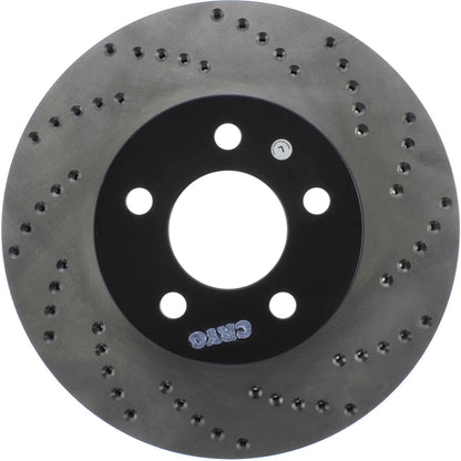 StopTech Sport Cryo Cross Drilled Brake Rotor; Front Left