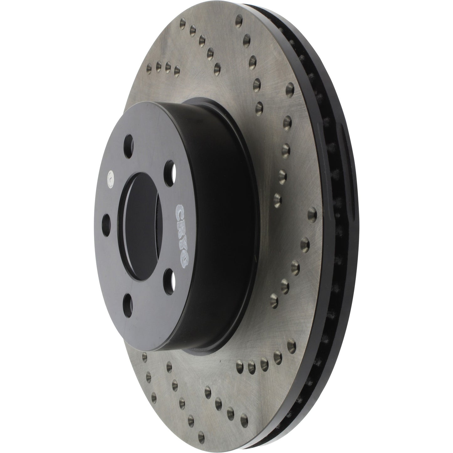 StopTech Sport Cryo Cross Drilled Brake Rotor; Front Left