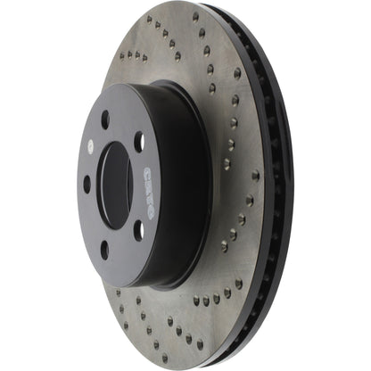 StopTech Sport Cryo Cross Drilled Brake Rotor; Front Left