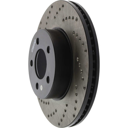 StopTech Sport Cryo Cross Drilled Brake Rotor; Front Right