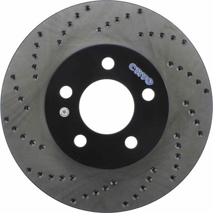StopTech Sport Cross Drilled Brake Rotor; Front Right