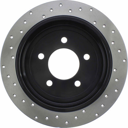 StopTech Sport Cryo Cross Drilled Brake Rotor; Rear Left