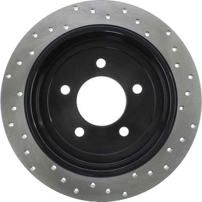 StopTech Sport Cryo Cross Drilled Brake Rotor; Rear Right