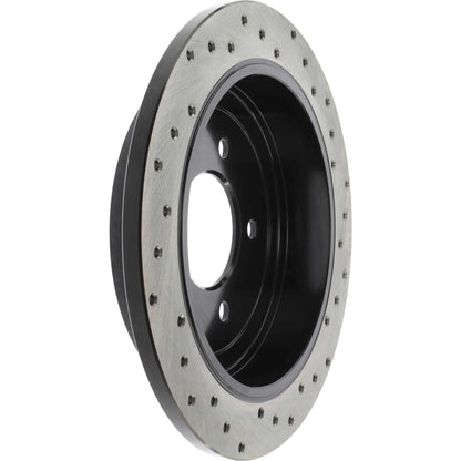 StopTech Sport Cryo Cross Drilled Brake Rotor; Rear Right