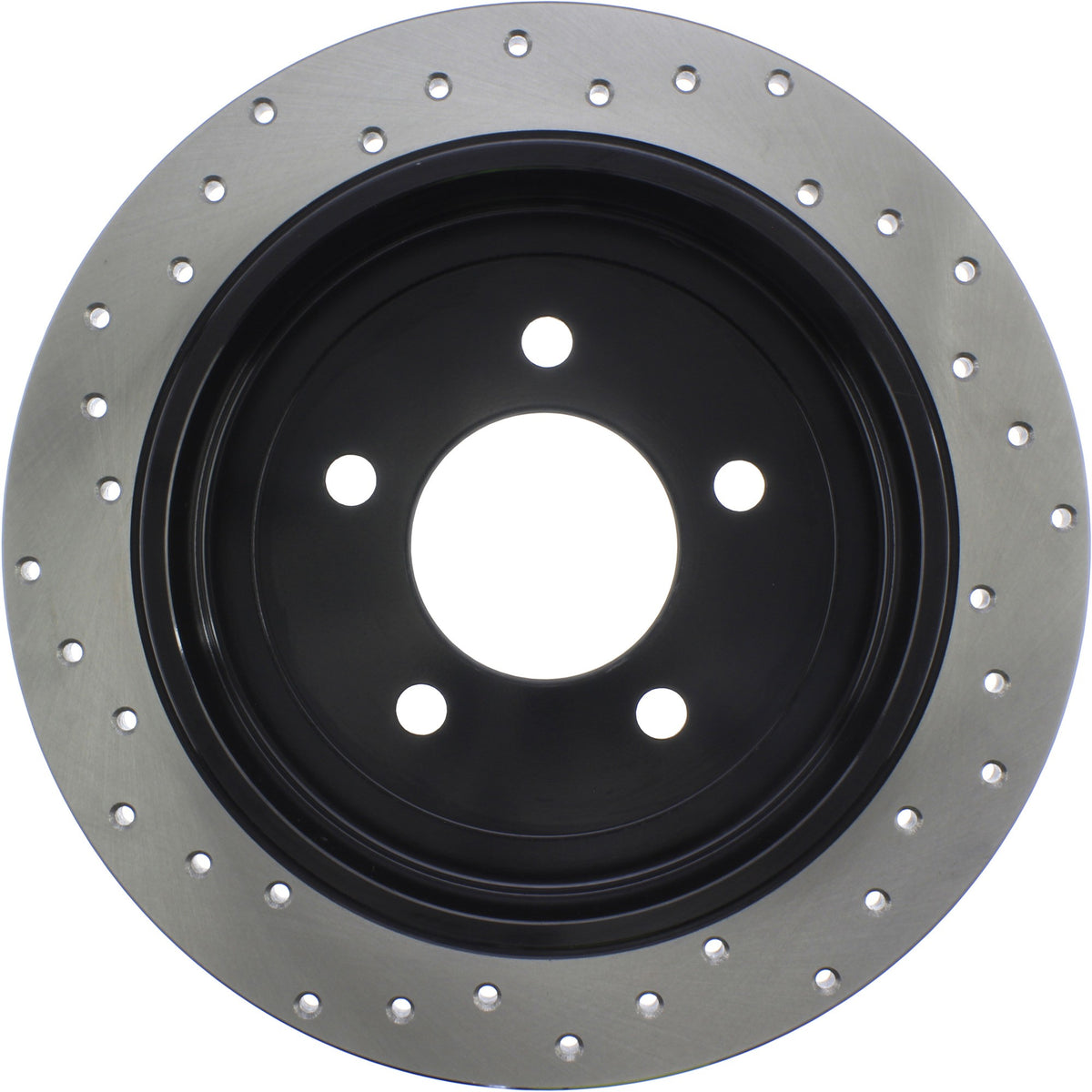 StopTech Sport Cross Drilled Brake Rotor; Rear Left