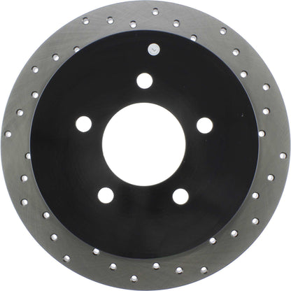 StopTech Sport Cross Drilled Brake Rotor; Rear Left